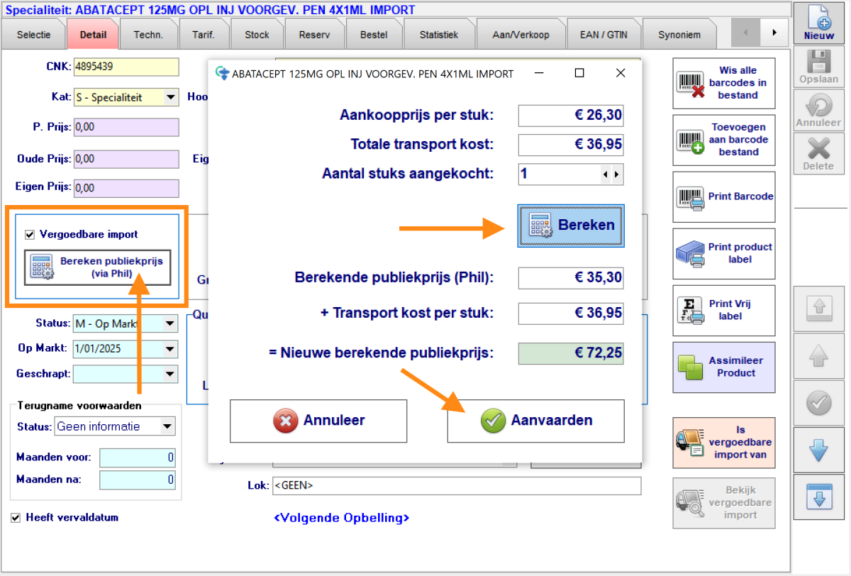 Bereken de publiekprijs.