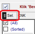 Selecteer kolom